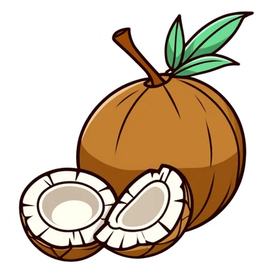  At with coconuts  sticker