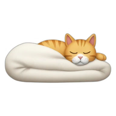 sleeping cat with zzzzz writen above sticker