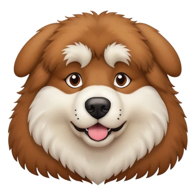Big fluffy dog sticker