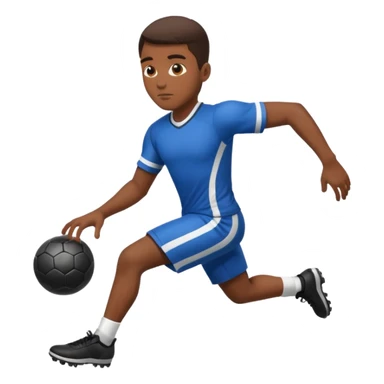 black man futboll sticker