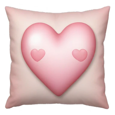 Pillow light pink heart vintage sticker