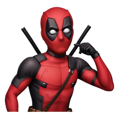 Shocked Deadpool d Deadpool  sticker