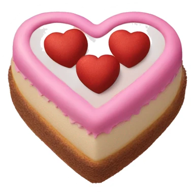 heart shape made of birthday cake sticker