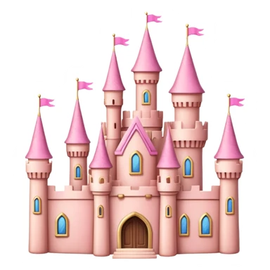 pink castle sticker