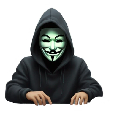 Hacker anonymous  sticker