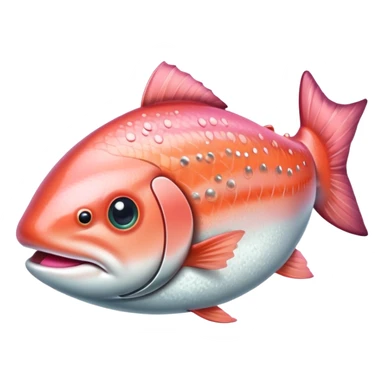 Salmon with a monocle  sticker