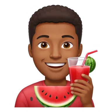 Watermelon eating black guy sticker