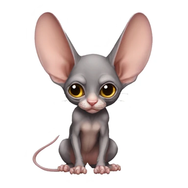 Cool Bat-Sphynx-Rat-Mouse-Rodent-Hybrid full body sticker