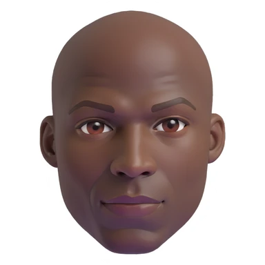 Michael Jordan basketball player with clear detailed face, upper body portrait sticker