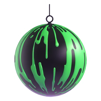 slime disco ball, glossy and fun sticker