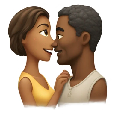 Me kissing wife  sticker