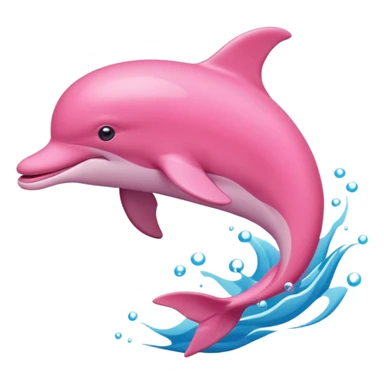 Pink dolphin sticker