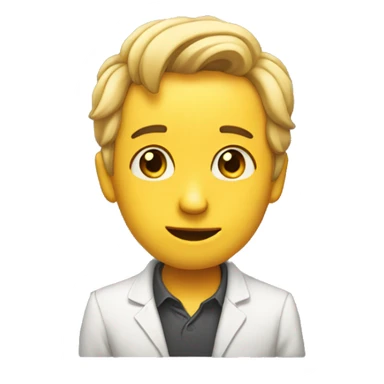 An intelligent stupid Cute loving person sticker