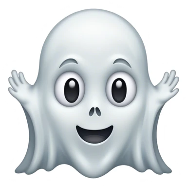 ghost with nothing  sticker