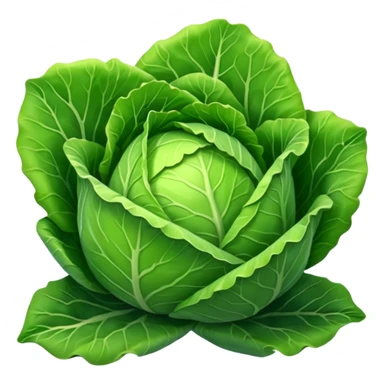 green closed pointy cabbage sticker
