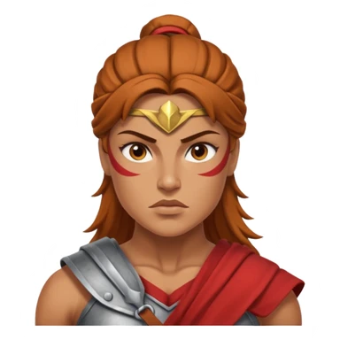 strong spartan woman sticker