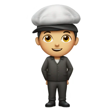 Jewish boy with kippa sticker