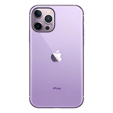 Pale Purple iPhone 15 Pro sticker