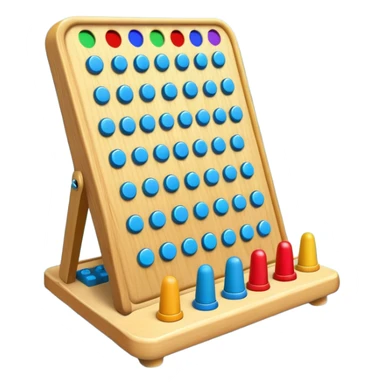 plinko board with pegs and a chip sticker