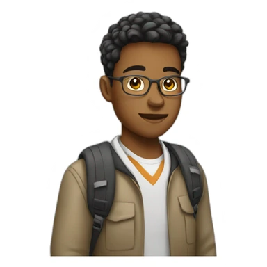 teen school student sticker