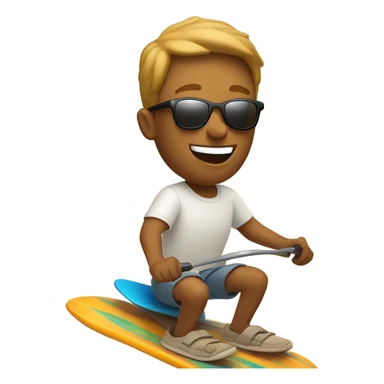 Dune surfing sticker