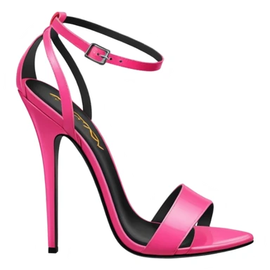 REALISTIC neon pink high heel sandals  sticker