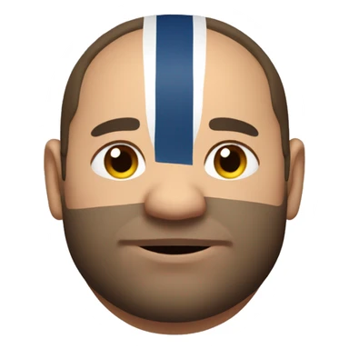 chunky/fat rugby player sticker