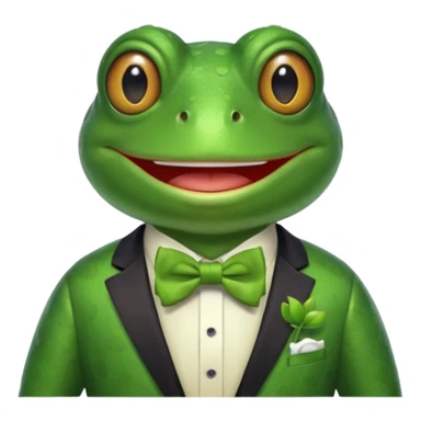 Um sapo comediante sticker