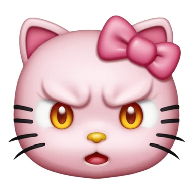 Hello Kitty als wütend aber süß  sticker