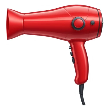 red hairdryer sticker