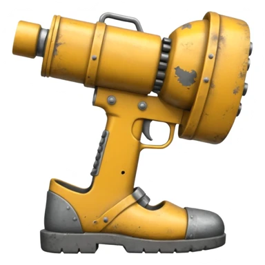 Minigun Thrown Slipper sticker