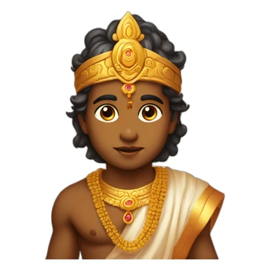 Lord ram in cute childhood sticker