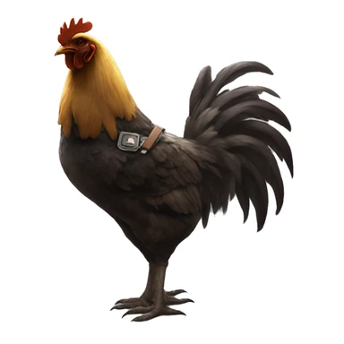 Leon Kennedy but a chicken sticker