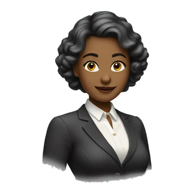 smart and elegant woman sticker