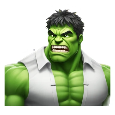 Incredible Hulk at a party with confetti  sticker