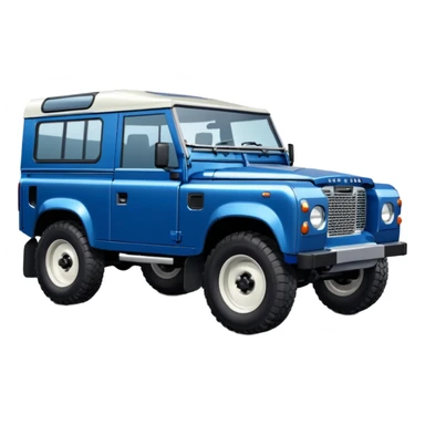 blue land rover side view sticker
