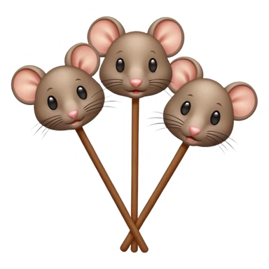 Rats on a stick sticker