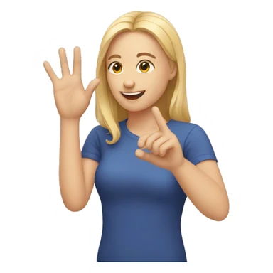 American sign language sticker