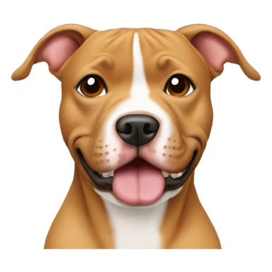 Tan pittbull sticker