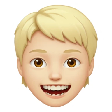 blonde short hair vampire sticker