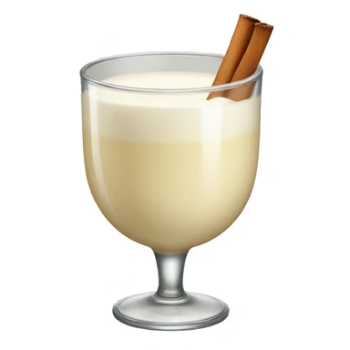 a glass of eggnog sticker