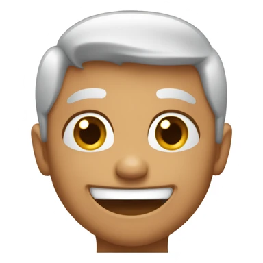 Happy blushing emoji sticker