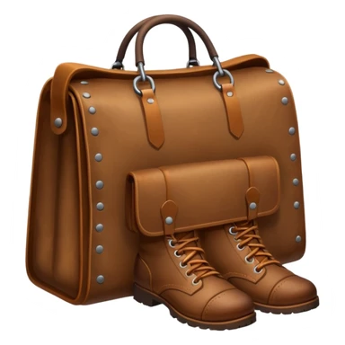 an old bag shoes traces
 sticker