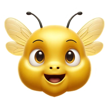 Cinematic Cheeky Bee Portrait Emoji, Head tilted dramatically with an exaggeratedly shocked expression, featuring a small, fuzzy body with wide, comically expressive eyes full of playful disbelief and animated, fluttering wings, Simplified yet hilariously expressive features, highly detailed, glowing with a slightly sassy golden glow, high shine, dramatic yet playful, stylized with an air of cheeky honey mischief, soft glowing outline, capturing the essence of a meme-worthy bee that looks ready to buzz its way into viral fame! sticker