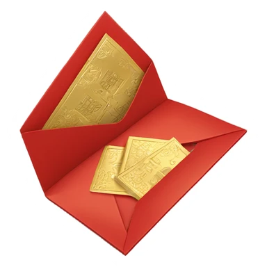 Red envelope Red money sticker