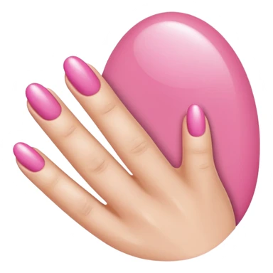 Pink manicure sticker