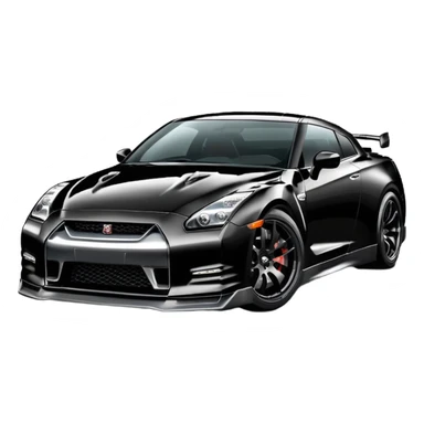 Sport Black Nissan GTR R35 sticker