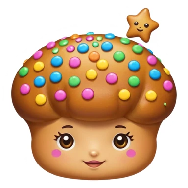 star shape bun sticker
