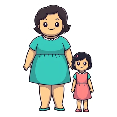 Mom and Cheyenne  sticker