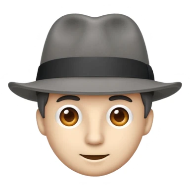 only a gray fedora sticker